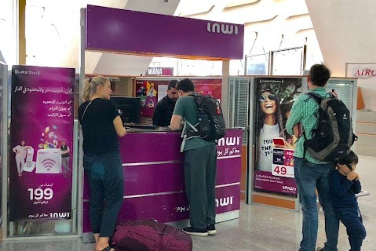 inwi kiosk at airport