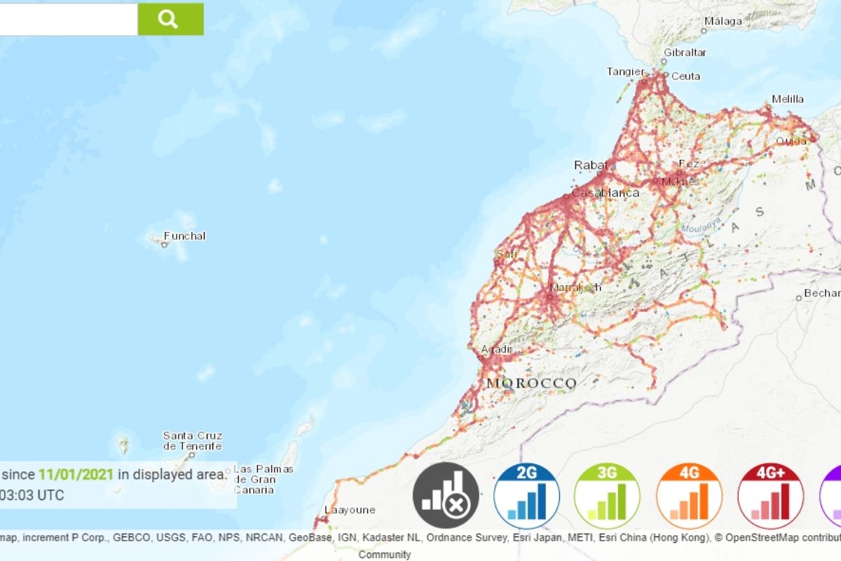 Orange coverage in Morocco